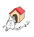 鼻ぺちゃ犬の使いやすいスタンプ（個別スタンプ：30）