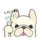 鼻ぺちゃ犬の使いやすいスタンプ（個別スタンプ：32）