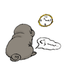 鼻ぺちゃ犬の使いやすいスタンプ（個別スタンプ：37）