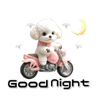 敬語♡バイク好き トイプードル（個別スタンプ：15）