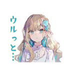 ふんわり女子の恋愛映画タイム♡（個別スタンプ：12）
