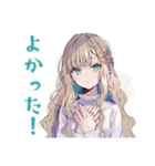 ふんわり女子の恋愛映画タイム♡（個別スタンプ：26）