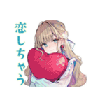ふんわり女子の恋愛映画タイム♡（個別スタンプ：39）