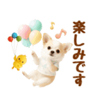 飛び出す癒しチワワのラフな敬語（個別スタンプ：22）