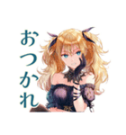 宇宙語る★金髪ゴスロリツインテ女子（個別スタンプ：13）