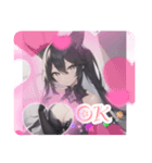 擬人化シリーズですが？黒曜石様ver.（個別スタンプ：4）