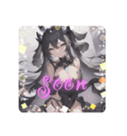 擬人化シリーズですが？黒曜石様ver.（個別スタンプ：5）