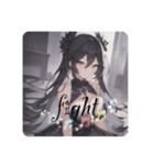 擬人化シリーズですが？黒曜石様ver.（個別スタンプ：8）