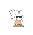 夏のゆるにんじんとうさぎのスタンプ（個別スタンプ：12）