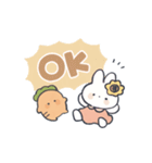 夏のゆるにんじんとうさぎのスタンプ（個別スタンプ：26）