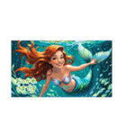❤️人魚❤️海、動物、スイカ❤️夏❤️（個別スタンプ：5）