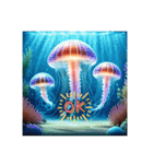 ❤️人魚❤️海、動物、スイカ❤️夏❤️（個別スタンプ：8）