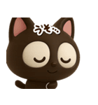 小さい黒猫☆3D【どアップ】（個別スタンプ：19）
