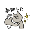 シュッとしたネコ37 よく使う言葉（個別スタンプ：24）