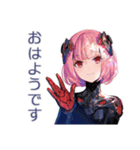 毒舌ロボ娘の敬語スタンプ（個別スタンプ：2）