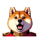 お城の中の太っちょ柴犬（個別スタンプ：10）
