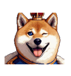 お城の中の太っちょ柴犬（個別スタンプ：24）