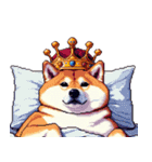 お城の中の太っちょ柴犬（個別スタンプ：25）