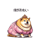 お城の中の太っちょ柴犬（個別スタンプ：27）