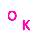 ななめの文字！（個別スタンプ：3）