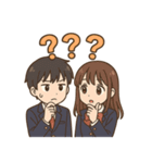 可愛い学生カップルずっと使えるスタンプ（個別スタンプ：38）