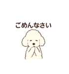 白いプードルちゃん（個別スタンプ：2）