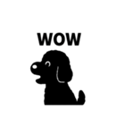 standard poodle black（個別スタンプ：5）