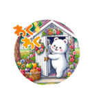 #白い扉をカチャリ（個別スタンプ：9）