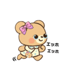 でかリボンの可愛いテディベア（個別スタンプ：2）
