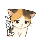 少女漫画風ネコ（個別スタンプ：11）
