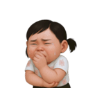 マミ 太っていてぽっちゃりした女の子 (NT)（個別スタンプ：5）