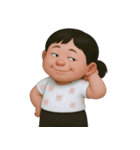 マミ 太っていてぽっちゃりした女の子 (NT)（個別スタンプ：6）
