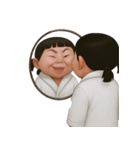 マミ 太っていてぽっちゃりした女の子 (NT)（個別スタンプ：19）