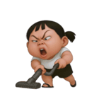 マミ 太っていてぽっちゃりした女の子 (NT)（個別スタンプ：40）