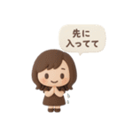3Dゆるふわボブガール◎待ち合わせ連絡 #1（個別スタンプ：34）