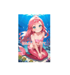 ❤️人魚、人魚のしっぽ❤️文字あり、なし（個別スタンプ：12）