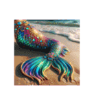 ❤️人魚、人魚のしっぽ❤️文字あり、なし（個別スタンプ：25）