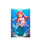 ❤️人魚、人魚のしっぽ❤️文字あり、なし（個別スタンプ：27）