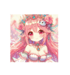 ❤️人魚、人魚のしっぽ❤️文字あり、なし（個別スタンプ：28）