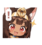 エジプト猫のラブリースタンプ（個別スタンプ：8）