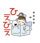 おちゃめとモコは仲良し♡デカ文字（個別スタンプ：16）