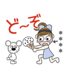 おちゃめとモコは仲良し♡デカ文字（個別スタンプ：31）
