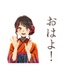 おしとやか着物女子★陶芸の日（個別スタンプ：2）