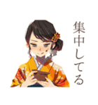 おしとやか着物女子★陶芸の日（個別スタンプ：19）