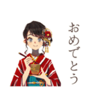 おしとやか着物女子★陶芸の日（個別スタンプ：26）