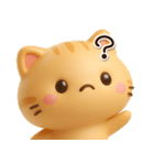 小さいトラネコ☆3D【どアップ】（個別スタンプ：16）