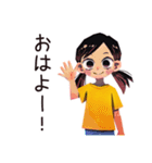 元気な子ども（女の子）★保育園（個別スタンプ：2）