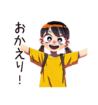 元気な子ども（女の子）★保育園（個別スタンプ：4）