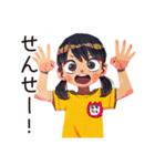 元気な子ども（女の子）★保育園（個別スタンプ：6）