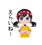 元気な子ども（女の子）★保育園（個別スタンプ：13）